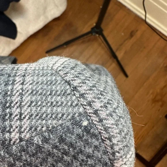 Pendleton Women's Blazer in Pink and Gray Plaid Size 6 Petite Vintage - Picture 12 of 12